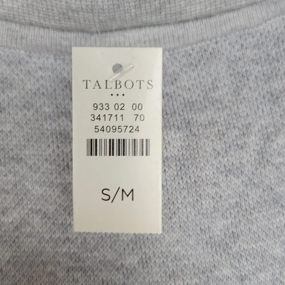 Talbots Sabrina Knit Poncho Shrug Grey Stripe Colorblock S/M